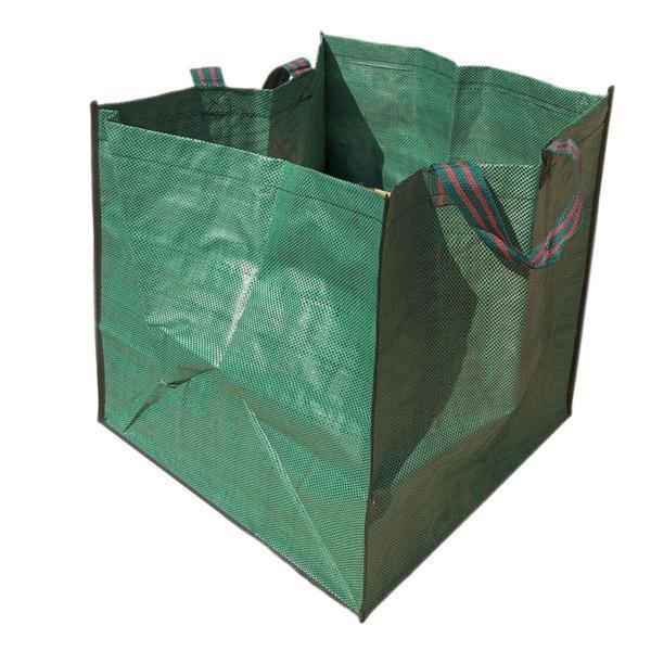 庭のゴミ袋 再利用可能なプール雑草収集 落ち葉 庭の葉バッグ 50cmx50cmx50cm 125L...