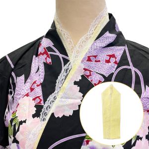 重ね衿 伊達衿 No.07 ゴールド 牡丹色 チェリーピンク 留めピン付き