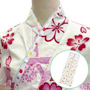 重ね衿 伊達衿 No.06 ゴールド 薄紅色 サーモンピンク 留めピン付き