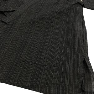 甚平 子供用 男の子 No.b 黒 縞 130...の詳細画像3