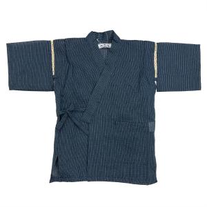 甚平 子供用 男の子 No.e 濃紺 濃藍 縞...の詳細画像1