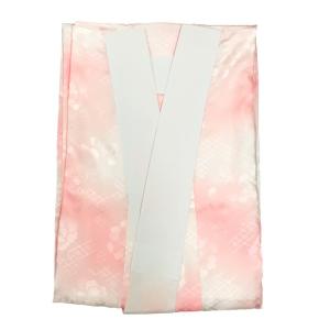 長襦袢 洗える No.16 Mサイズ ピンク 半衿付き 柄おまかせ