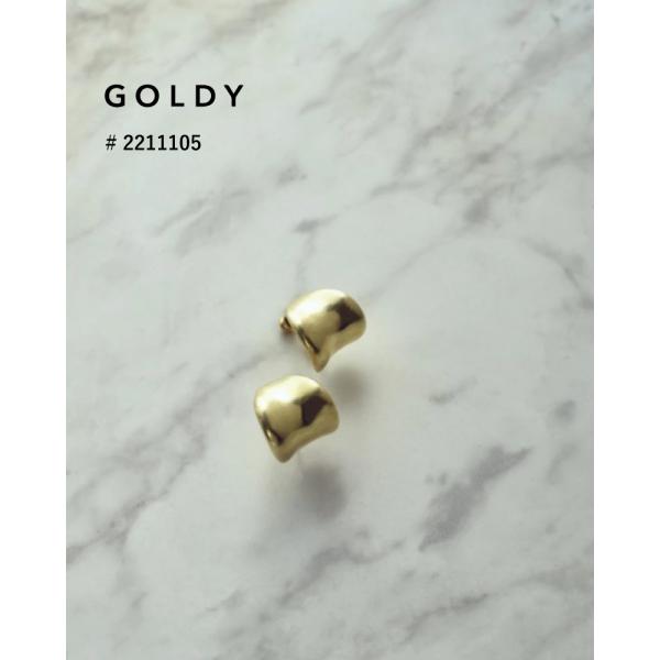 【セール】GOLDY ゴールディ 2211105 カービーメタルプレートイヤリング