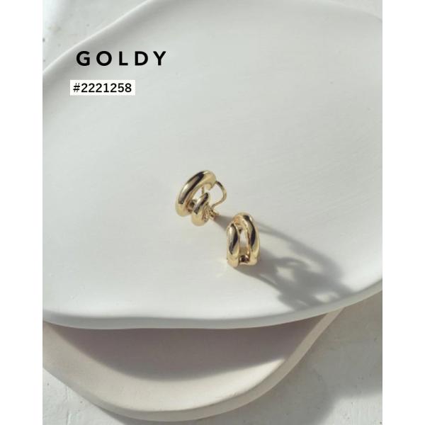 【セール】GOLDY ゴールディ 2221258 クロウシェイプメタルイヤリング