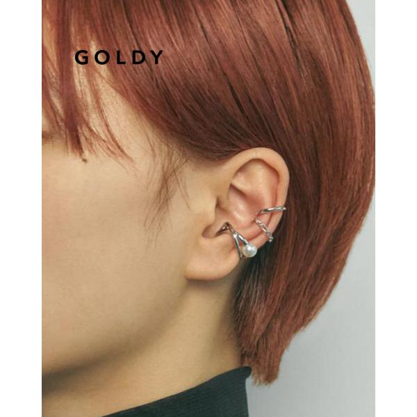 【セール】GOLDY ゴールディ 2230906 クロス ライン パール 3PCS セット イヤーカ...
