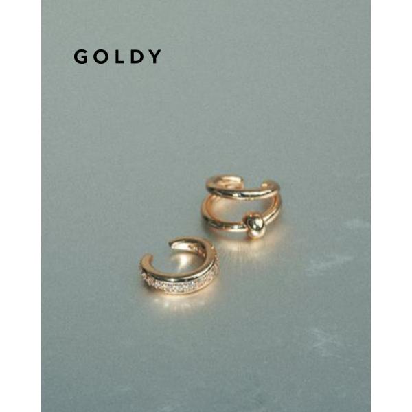 GOLDY ゴールディ 2231104 コンビネーション メタル ビーズ セット イヤーカフ