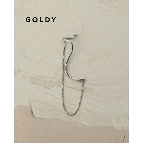 【セール】GOLDY ゴールディ 2231205 スパイラル エンフォールド チェーン イヤーカフ