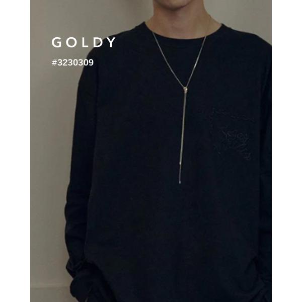GOLDY ゴールディ  3230309  スレンダー ループ タイ ネックレス【UNISEX AC...