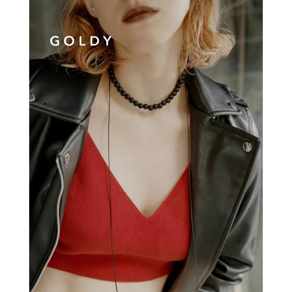 GOLDY ゴールディ 3251107 カラー ビーズ コード チョーカー ネックレス