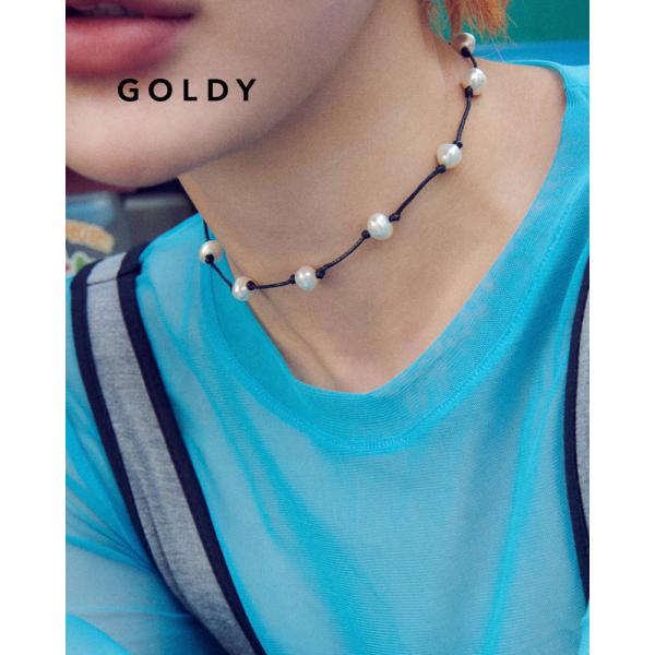 GOLDY ゴールディ 3251108 ステーション ビーズ コード ネックレス