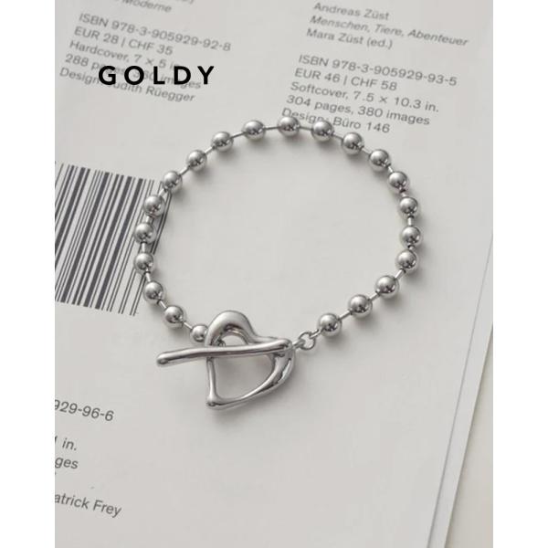 GOLDY ゴールディ  4250502 ハート マンテル ボール チェーン ブレスレット