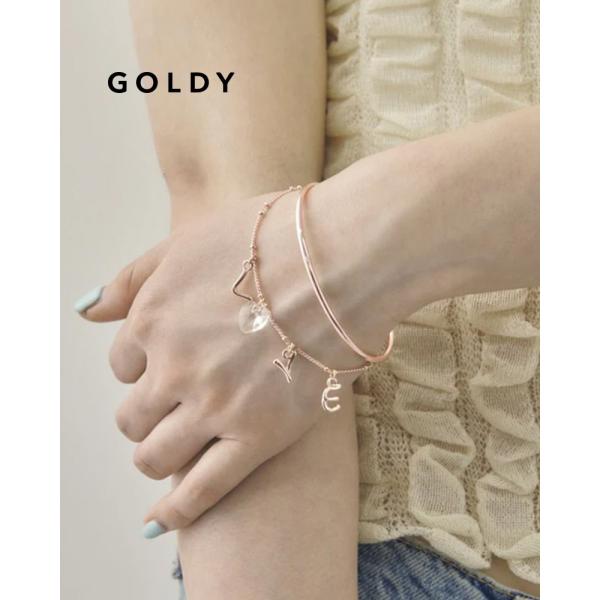 GOLDY ゴールディ  4250601  ラブ チャーム バングル &amp; ブレスレット