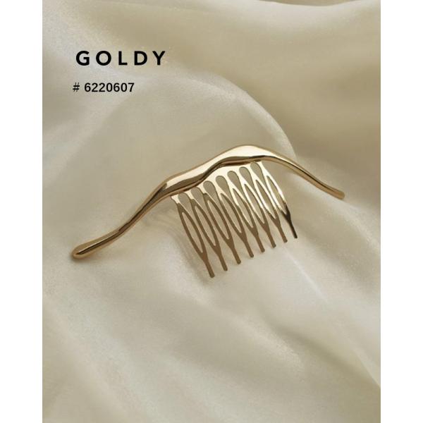 【セール】GOLDY ゴールディ 6220607 ニュアンス ロング ライン メタル コーム