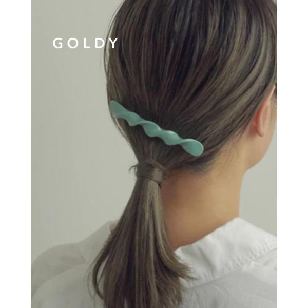 【セール】GOLDY ゴールディ 6230803 ツイスト ライン アセチ バレッタ