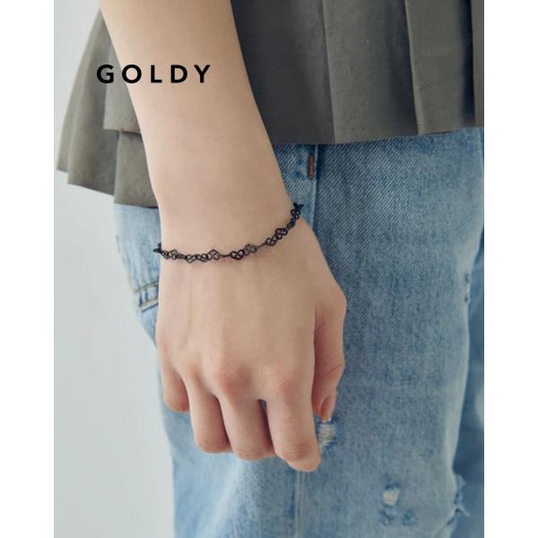 GOLDY ゴールディ  7240401  ハート ライン タトゥー アンクレット &amp; ブレスレット