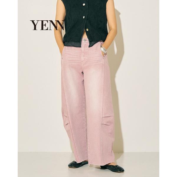 【SALE】YENN イエン y252-31054-2 KNEE TUCK DENIM PT ニータ...