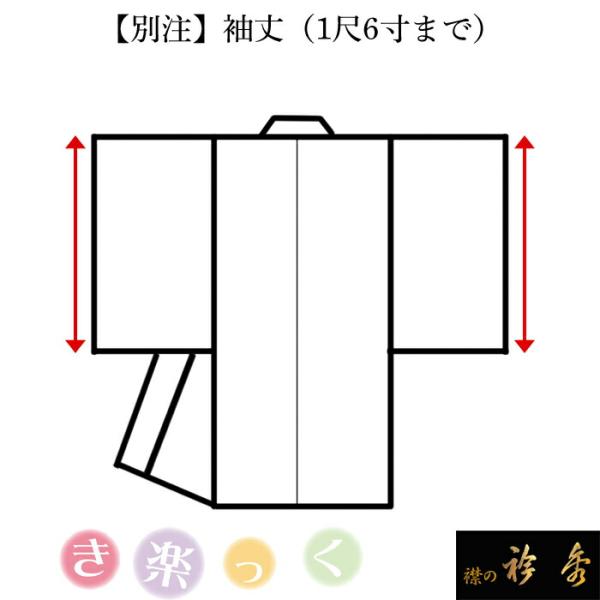 衿秀 公式 サイズ別注 き楽っく 袖丈 1尺6寸まで えりひで 襟の衿秀 寸法 eh tb