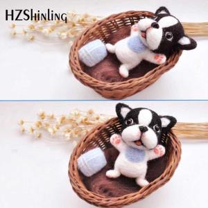 羊毛フェルト 手芸キット 人形 ハンドメイド 犬 フレンチブル