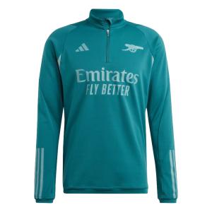 23/24 アーセナル オフィシャルグッズ adidas サッカー メンズ TIRO 23 トレーニングジップトップロングシャツ 緑