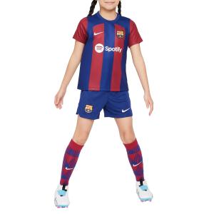 23/24 FCバルセロナ オフィシャルグッズ NIKE サッカー キッズ（3〜7歳） ホームユニフォーム・パンツ・ソックス 3点セット