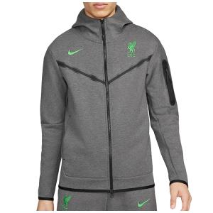 23/24 リヴァプールFC オフィシャルグッズ NIKE サッカー メンズ テックフリース ウィンドランナー パーカージャケット グレー｜エルラブンドスポーツ