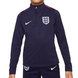 UEFAユーロ欧州選手権 ドイツ大会 EURO2024 イングランド代表 オフィシャルグッズ NIKE サッカー キッズ（3〜7歳）Dri-FITトレーニングロングシャツドリルトップ