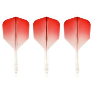 ダーツ フライト コンドル アックス スモール M グラデーション クリアレッド シャフト一体型