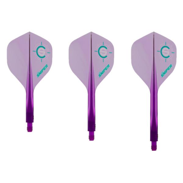 ダーツ フライト コンドル アックス120(3枚羽) ザ・スナイパー スタンダード クリアパープル ...