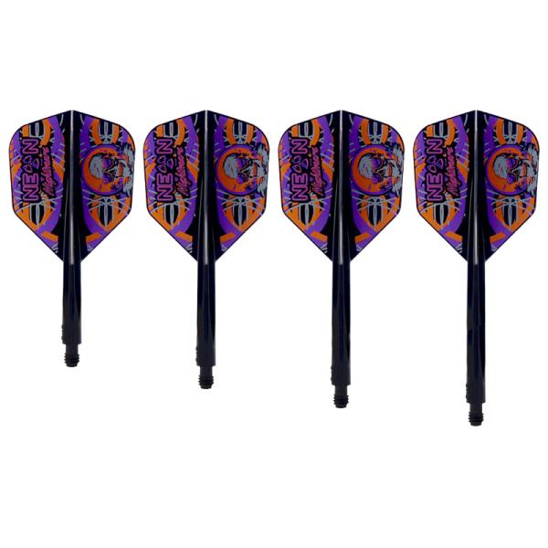 ダーツ フライト コンドル アックス ネオン・ナイトメア3 スモール ブラック ストウ・バンツ選手(...