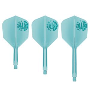 ダーツ フライト ターゲット K-FLEX シェイプ アクアマリン JPNオリジナルロゴ 限定モデル