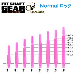 ダーツ シャフト フィットシャフト ギア ノーマルロック クリアブルー