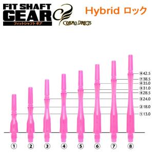 ダーツ シャフト フィットシャフト ギア ハイブリッドロック Dブラック