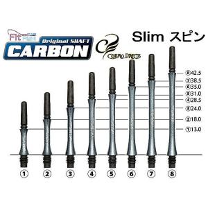 回転 シャフト ダーツ Fitシャフト CARBON スリム : Darts Shop TiTO