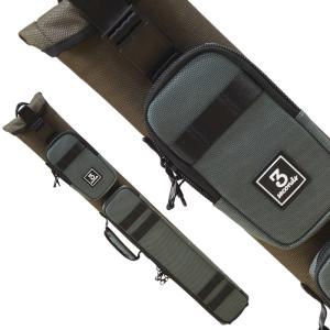 ビリヤード キューケース スリーセカンズ ブラック×オレンジ 3バット5