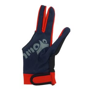 ビリヤード グローブ オウルドライヤー ネイビー/レッド 中指カット S/Mサイズ 右利き用