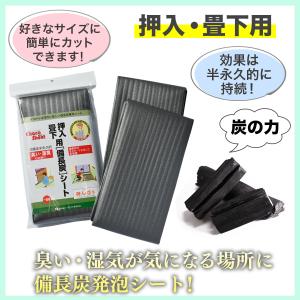 備長炭シート 2枚入 押入・畳下用 100cm...の詳細画像2