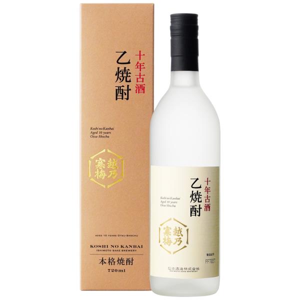 越乃寒梅　十年古酒 乙焼酎（化粧箱入[新パケ]）720ML