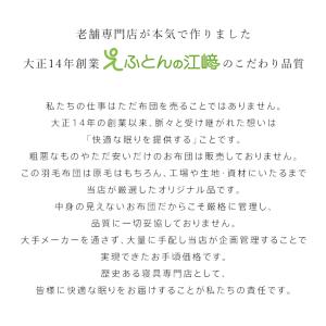羽毛布団 シングル ハンガリーホワイトダック9...の詳細画像2