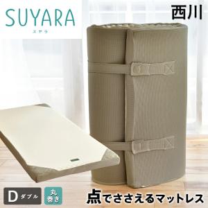 西川 スヤラ SUYARA 敷き布団 ダブル 点で支える ほどよい硬さ155n しっかり厚手の90ｍｍ 体圧分散 高反発 マットレス suyara 敷｜esaki210y