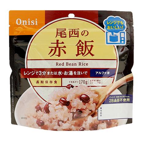 【単品】80g尾西のレンジ＋（プラス）赤飯