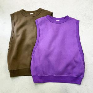 スウェットベスト　FilMelange　(フィルメランジェ） CAILIN　ケリン　カンピオーネ裏毛　VEST｜escargot-circus