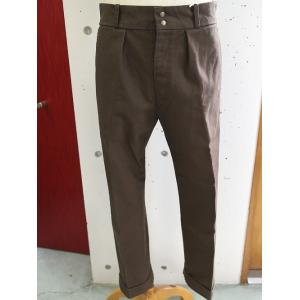 FUJITO (フジト ）WF1-P61　 WIDE SLACKS　ワイドスラックス　　- BROWN -｜escargot-circus