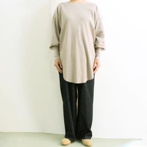 サーマルカットソー　KHA:KI カーキ　MIL-21HCS232　HEALTHKNIT ヘルスニット　2021年春夏　LOOSE  THERMAL　TOP　ルーズサーマルトップ｜escargot-circus