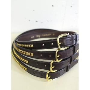 ベルト　TORY LEATHER (トリーレザー）　CLINCHER BELT BELT クリンチャーベルト　 ブライドルレザー　BELT　- HAVANA-｜escargot-circus