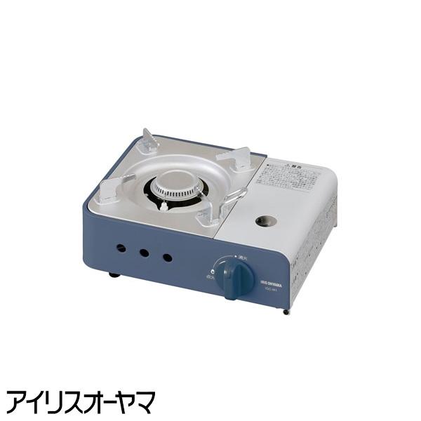 アイリスオーヤマ IGC-M1-A カセットコンロ ミニ アッシュネイビー おしゃれ IGCM1A ...