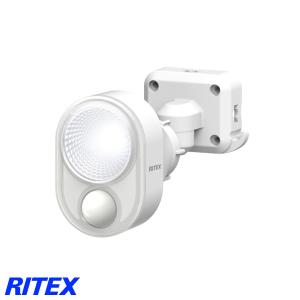 ムサシ RITEX ライテックス  LED-AC103 LEDセンサーライト 4Wx1灯 ハロゲン60W相当 探知センサー自動点灯/消灯 電気代1/15「送料区分A」｜esco-lightec