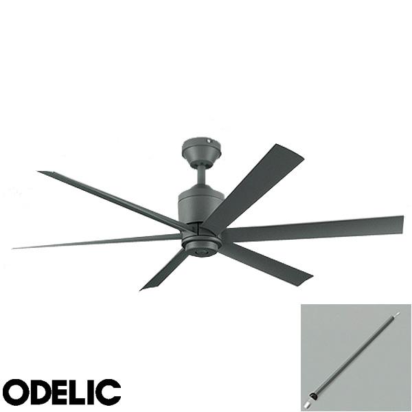 オーデリック WF249P1+WF739P1 シーリングファン 延長パイプ900 DCモーター 傾斜...