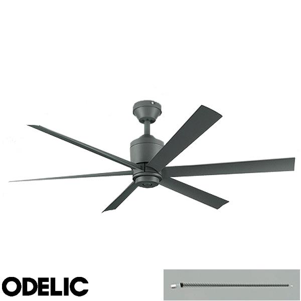 オーデリック WF249P1+WF740P1 シーリングファン 延長パイプ1500 DCモーター 傾...