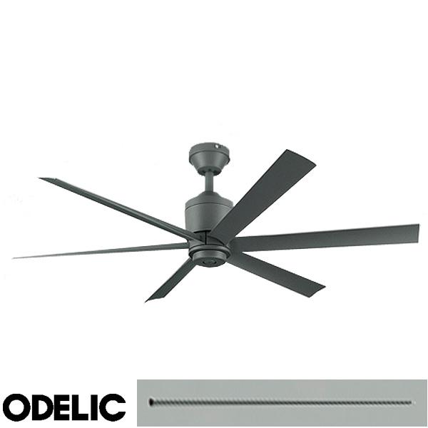 オーデリック WF249P1+WF742P1 シーリングファン 延長パイプ2500 DCモーター 傾...