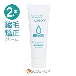あすつく 2本セット 流さないトリートメント 縮毛矯正クリーム 120g